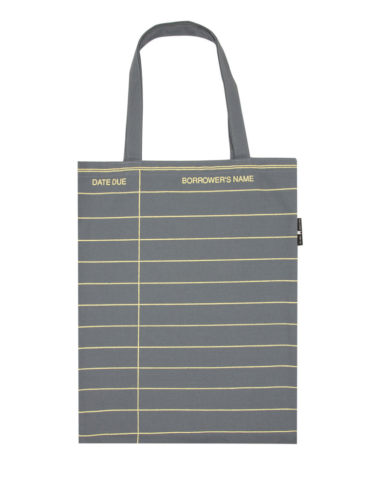 Library Card Gray Tote Bag(out Of Print)